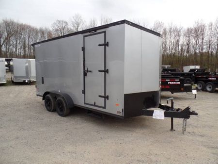Used 2025 Haul About Trailers HAUL ABOUT / SIDE X SIDE TRAILER! 7X16 WITH EXTRA HEIGHT, and SPECIAL GET OUT FLIP UP DOOR! OUR ID# 014111, Cargo / Enclosed Trailer