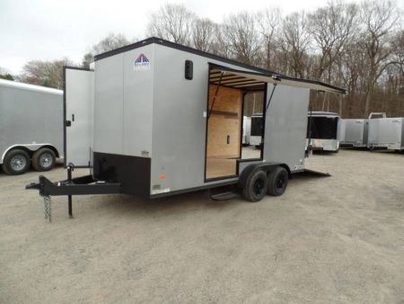 Used 2025 Haul About Trailers HAUL ABOUT / SIDE X SIDE TRAILER! 7X16 WITH EXTRA HEIGHT, and SPECIAL GET OUT FLIP UP DOOR! OUR ID# 014111, Cargo / Enclosed Trailer