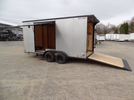 Used 2025 Haul About Trailers HAUL ABOUT / SIDE X SIDE TRAILER! 7X16 WITH EXTRA HEIGHT, and SPECIAL GET OUT FLIP UP DOOR! OUR ID# 014111, Cargo / Enclosed Trailer