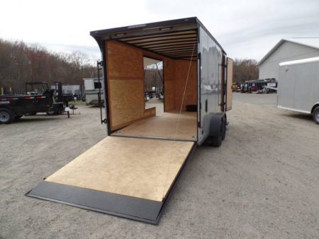 Used 2025 Haul About Trailers HAUL ABOUT / SIDE X SIDE TRAILER! 7X16 WITH EXTRA HEIGHT, and SPECIAL GET OUT FLIP UP DOOR! OUR ID# 014111, Cargo / Enclosed Trailer