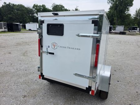 New 2027 Cross Trailers 4X6 4 X 6 SWING DOOR Cargo / Enclosed Trailer