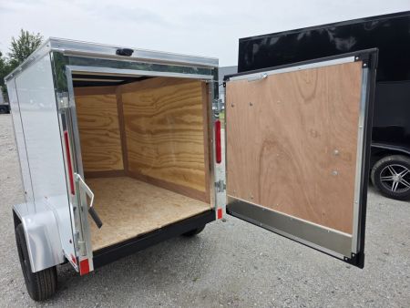 New 2027 Cross Trailers 4X6 4 X 6 SWING DOOR Cargo / Enclosed Trailer