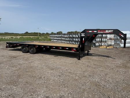 New 2027 Buckshot MFG Single Bolt 25R 102x25FT 7k axles Deckover Trailer