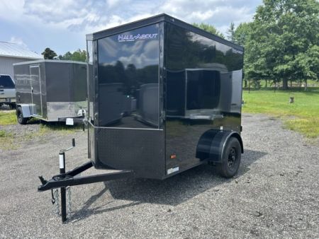 New 2027 Haul About Trailers 5'X8' with rear ramp door, and side door!, single axle 2,990 lb. GVWR Cargo / Enclosed Trailer