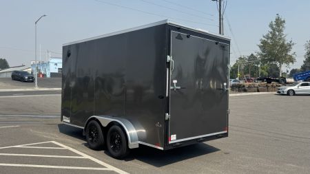 New 2027 Look Trailers 7 x 14 ST DLX Flat Top V-Nose 7K Cargo / Enclosed Trailer