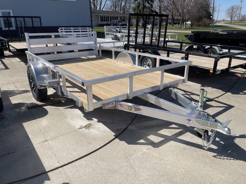 New 2027 H&H Trailers 76x10 Aluminum Rail Side Utility