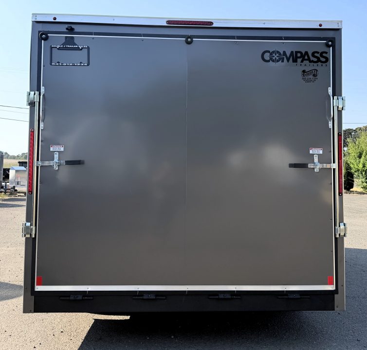New 2026 Charcoal Compass DLX/FLAT TOP/7K CAR HAULER