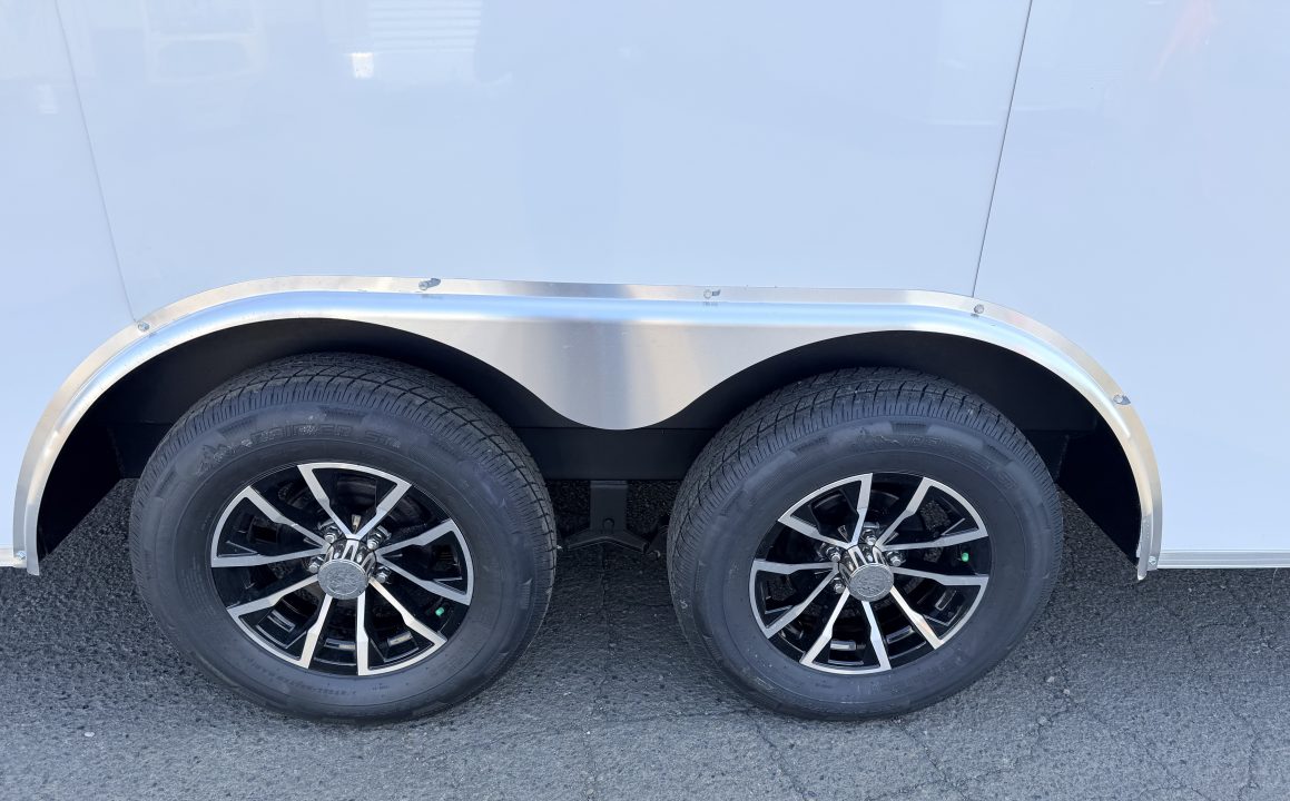 New 2026 White Compass DLX/FLAT TOP/7K CAR HAULER