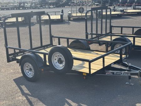 New 2026 East Texas Trailers 77  X 10' SINGLE AXLE 3K Utility Trailer