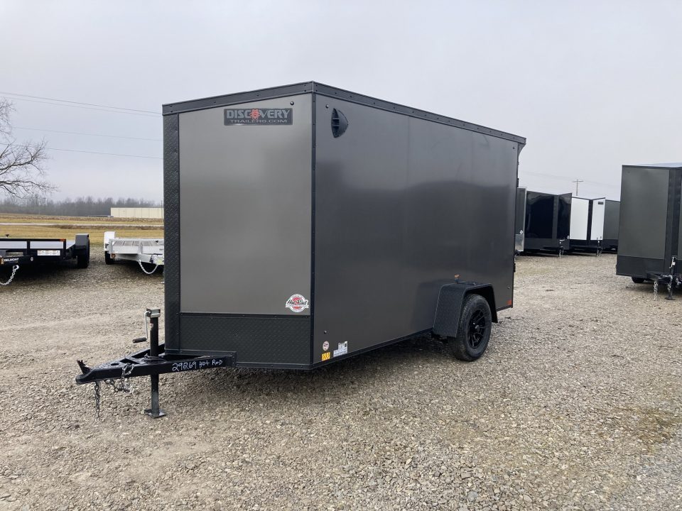 New 2026 Discovery 6x12' Cargo Trailer - Rear Spoiler