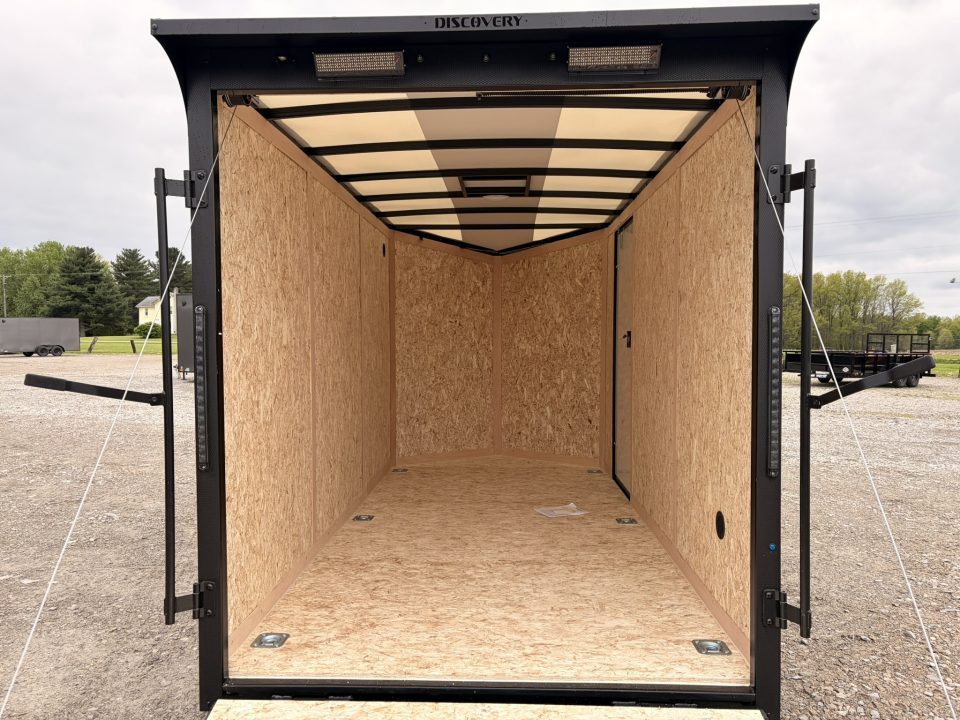New 2026 Discovery 6x12' Cargo Trailer - Rear Spoiler