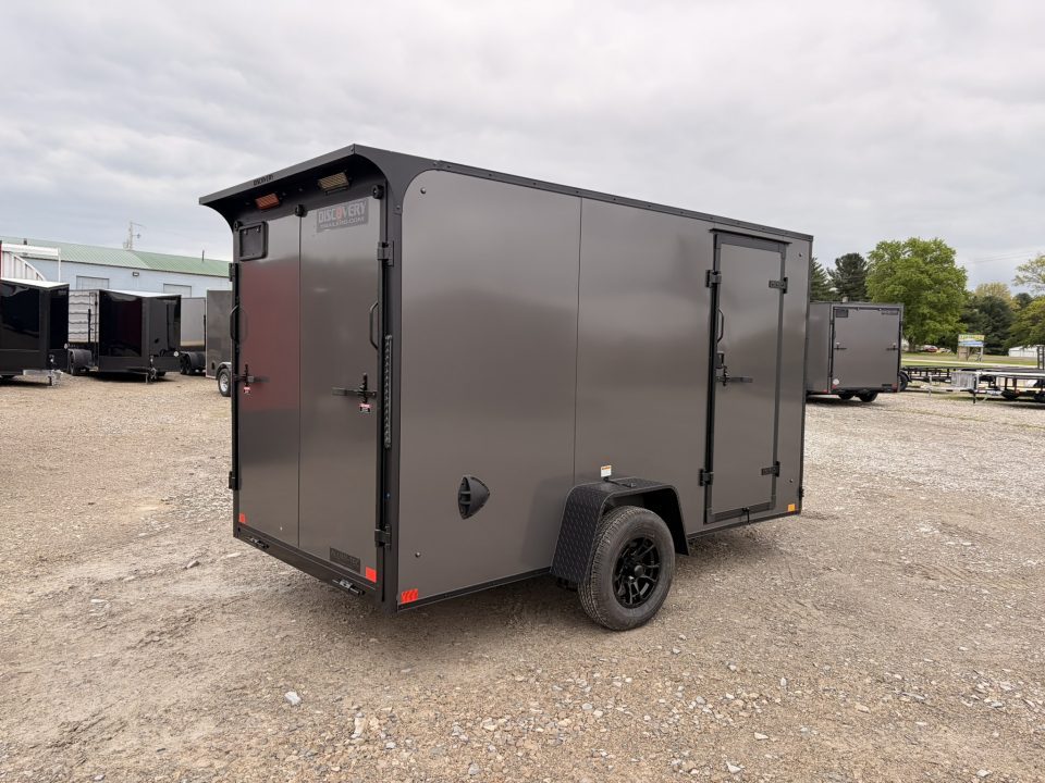 New 2026 Discovery 6x12' Cargo Trailer - Rear Spoiler