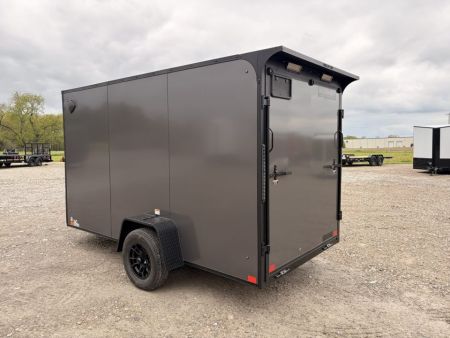 New 2026 Discovery 6x12' Cargo Trailer - Rear Spoiler