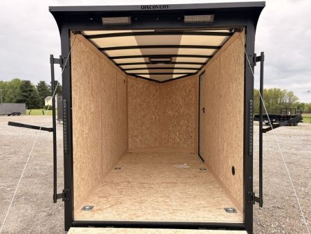 New 2026 Discovery 6x12' Cargo Trailer - Rear Spoiler