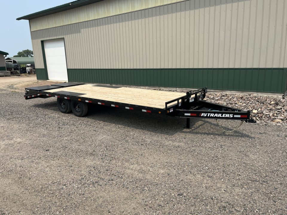 New 2027 24' x 8" 16k PJ I-beam Deckover Trailer