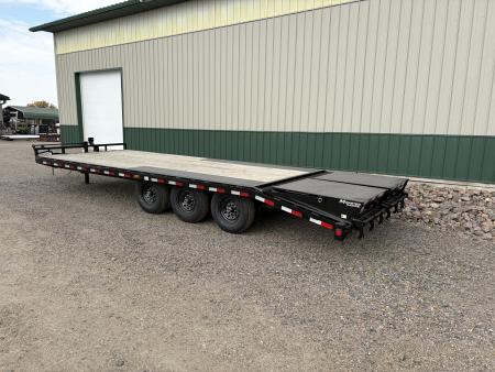 New 2027 24' x 8" 21k PJ Triple Axle Deckover Trailer