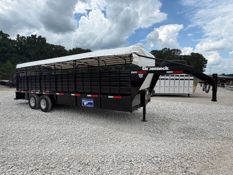 New 2026 Gooseneck 24"x7" Gooseneck Stock Trailer