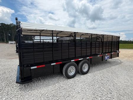 New 2026 Gooseneck 24"x7" Gooseneck Stock Trailer