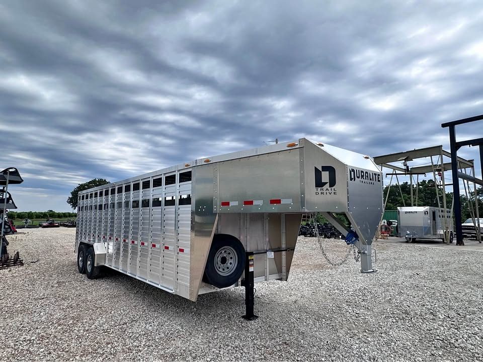 New 2027 Duralite Trail drive 25" stock trailer