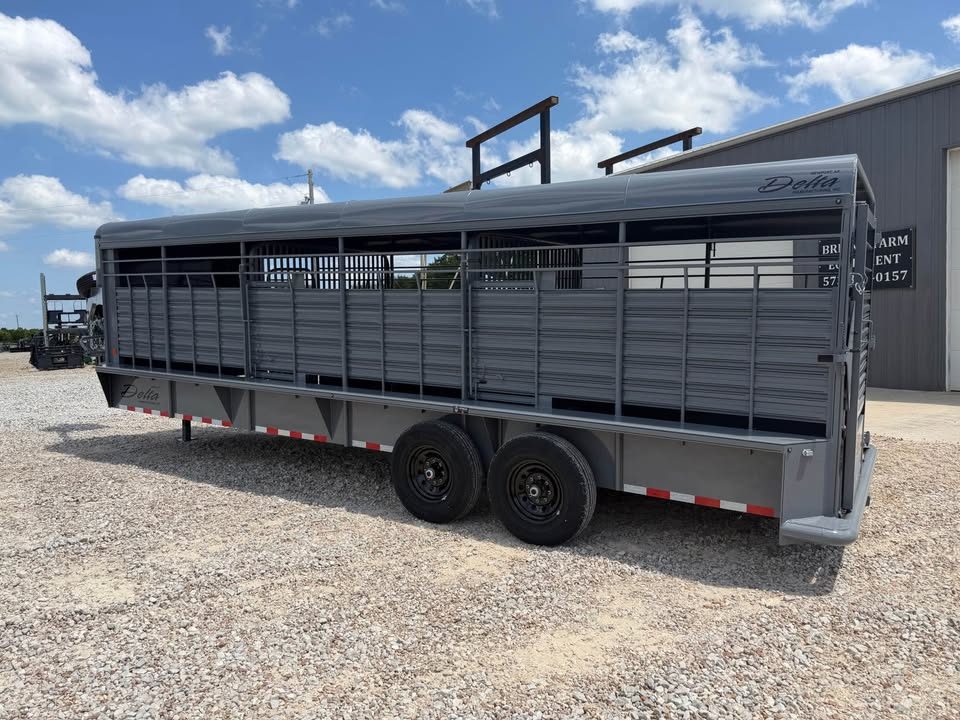 New 2026 Delta 24" cattleman stock trailer
