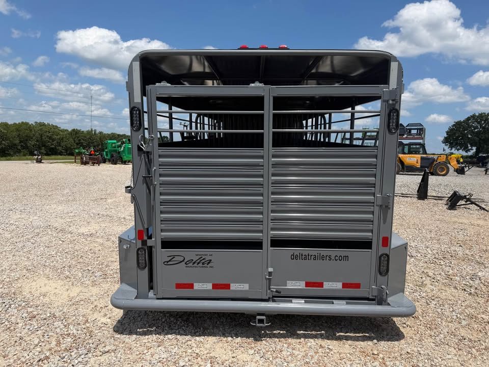 New 2026 Delta 24" cattleman stock trailer