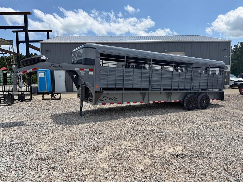 New 2026 Delta 24" cattleman stock trailer