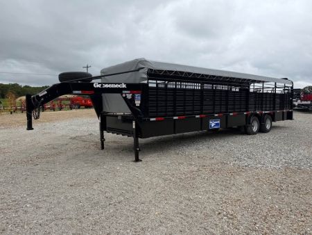 New 2026 Gooseneck 32" dual tandem stock trailer