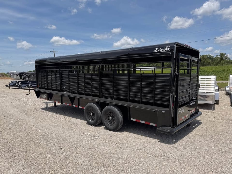 New 2026 Delta 24" Gooseneck Stock Trailer