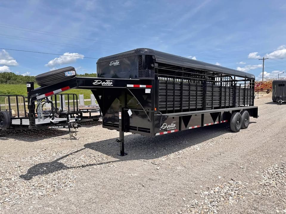 New 2026 Delta 24" Gooseneck Stock Trailer