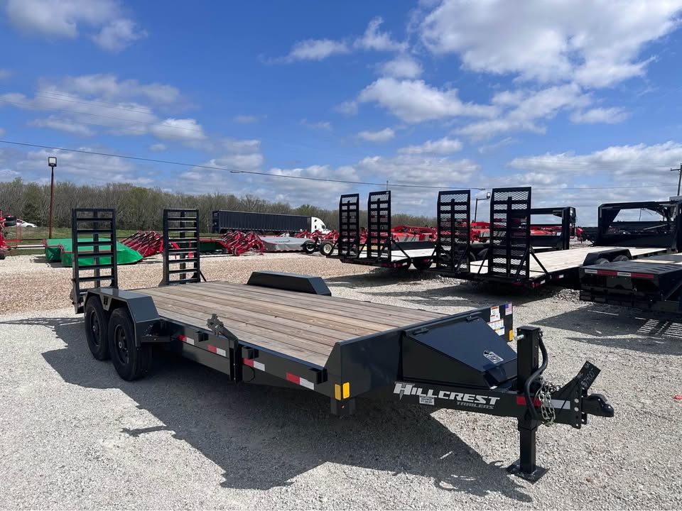 New 2026 Hillcrest trailers 20" equipment trailer 16k