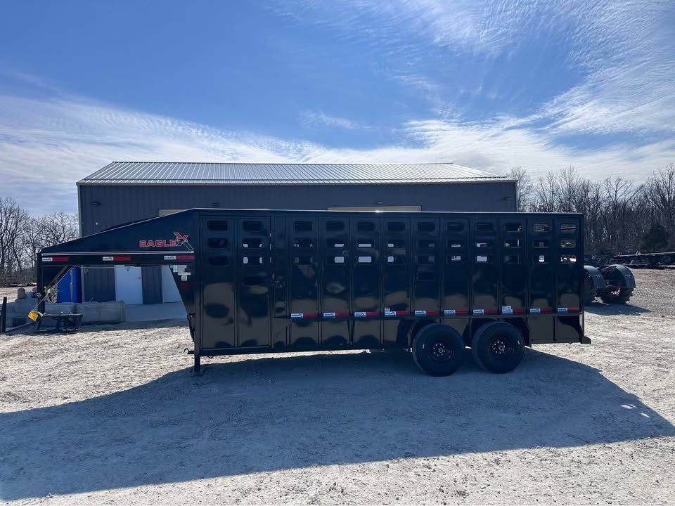 New 2026 Eagle X 20" x 6"8" stock trailer