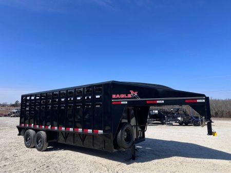 New 2026 Eagle X 20" x 6"8" stock trailer