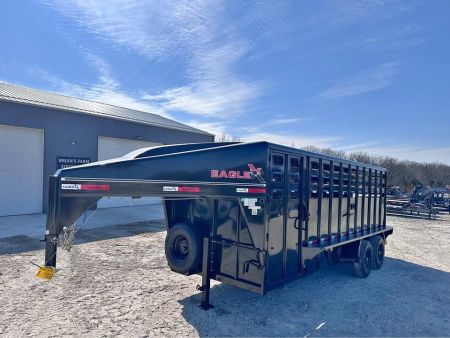 New 2026 Eagle X 20  x 6 8  stock trailer