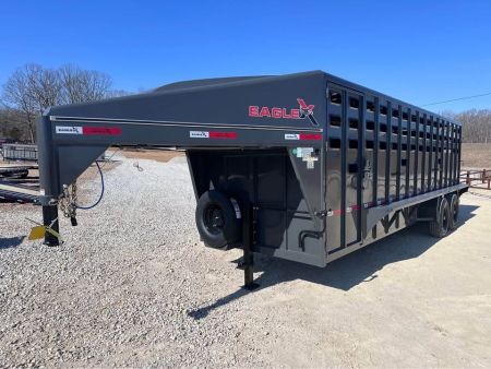 New 2026 Eagle X 24" x 6"8" stock trailer