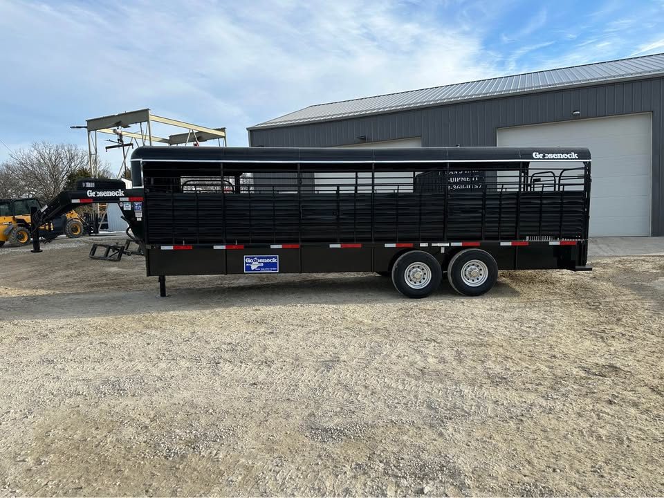 New 2026 Gooseneck 24" x6"8" stock trailer