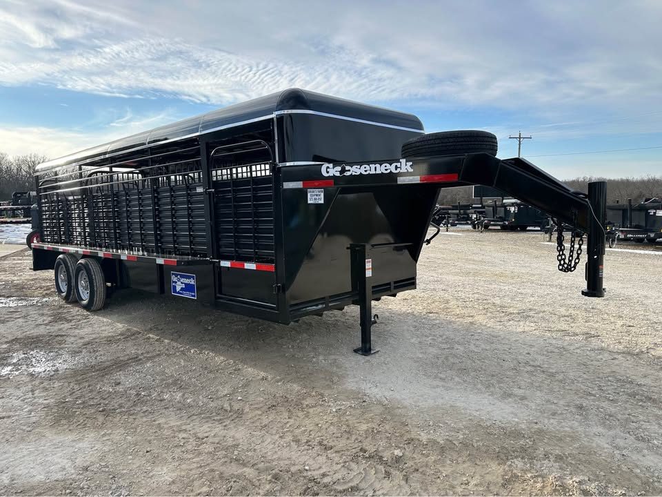 New 2026 Gooseneck 24" x6"8" stock trailer