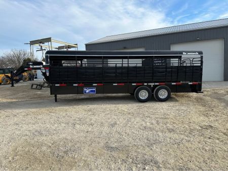 New 2026 Gooseneck 24" x6"8" stock trailer