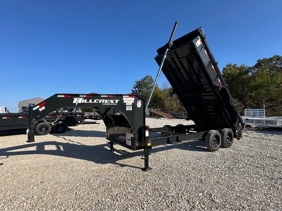 New 2026 Hillcrest  17.6k gooseneck dump trailer
