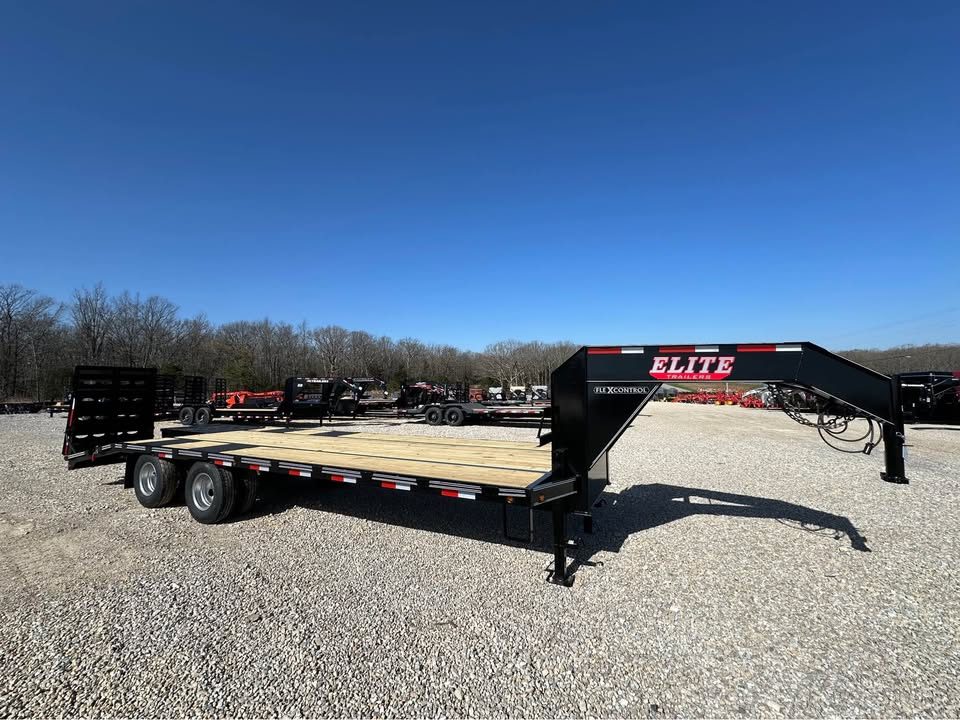 New 2025 Elite  20+5" dual tandem gooseneck