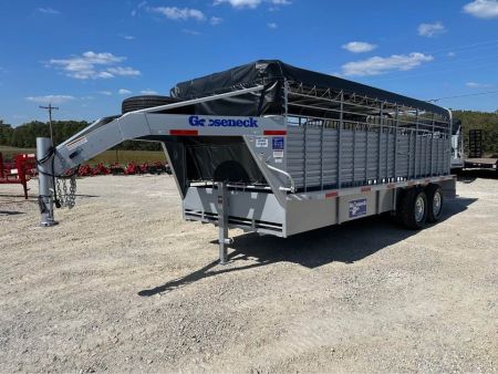 New 2026 Gooseneck brand stock trailer 20"x6"8" steel stock trailer