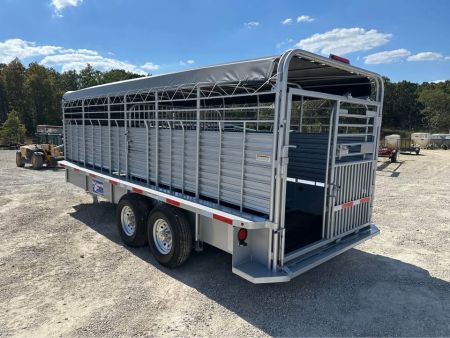 New 2026 Gooseneck brand stock trailer 20"x6"8" steel stock trailer