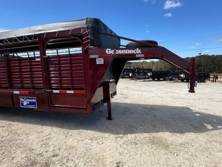New 2026 Gooseneck brand 24"x6"8" stock trailer