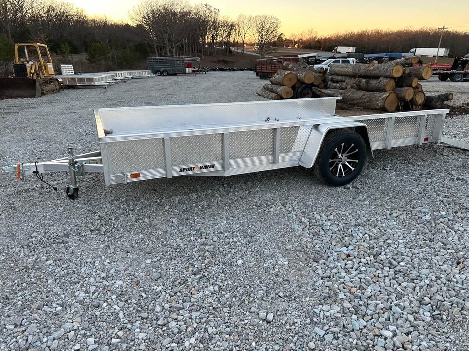New 2025 Sport haven  7"x14" deluxe aluminum utility
