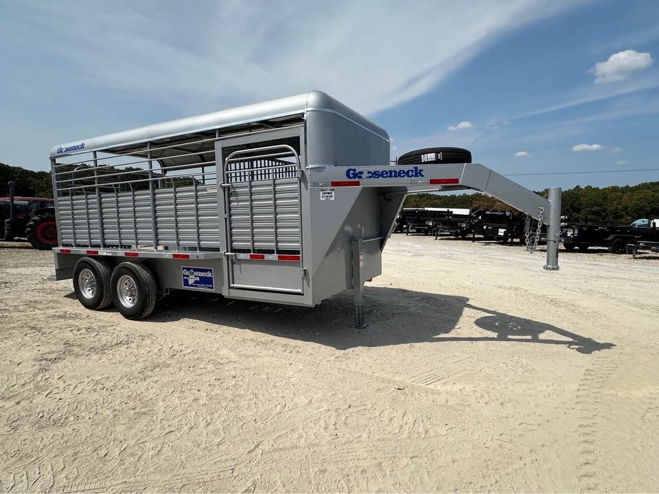 New 2026 Gooseneck stock trailers  16"x6"8" metal top