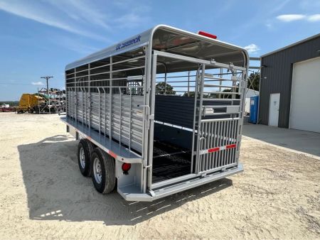 New 2026 Gooseneck stock trailers  16"x6"8" metal top