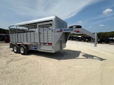 New 2026 Gooseneck stock trailers  16 x6 8  metal top
