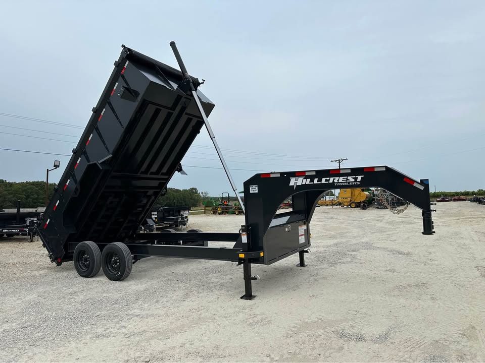 New 2026 Hillcrest  17.6K gooseneck dump trailer