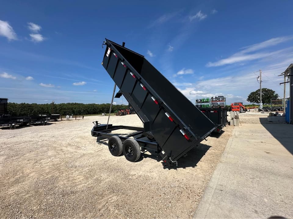 New 2026 Hillcrest 7x16" dump trailer high side