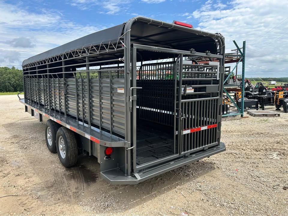 New 2026 Gooseneck brand stock trailer 24"x6"8"