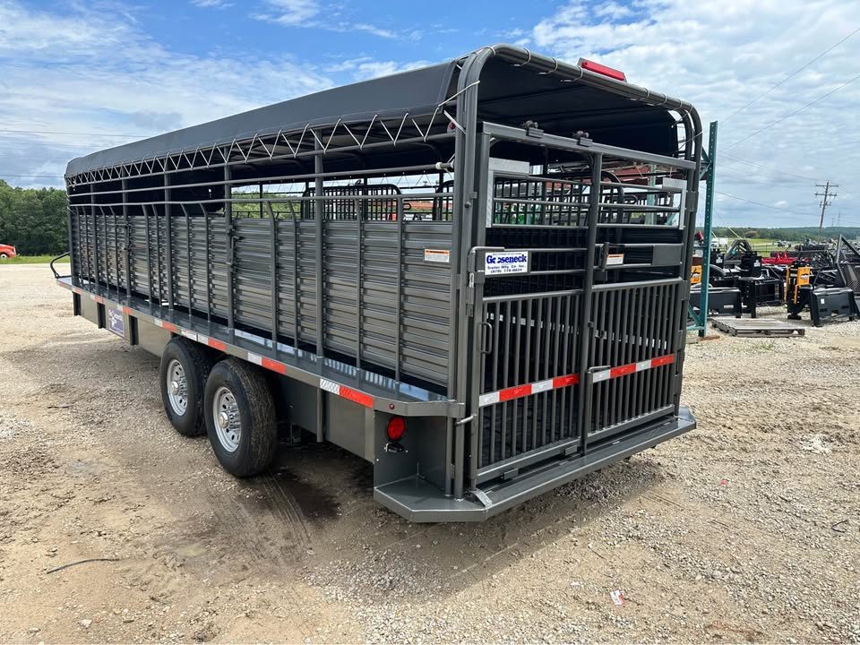 New 2026 Gooseneck brand stock trailer 24"x6"8"